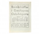 Bombträffar i Gestapos Oslo-högsäte. thumbnail