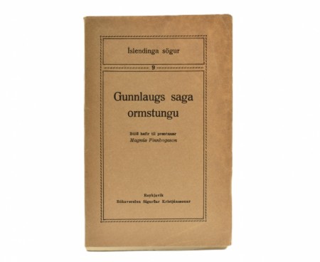 Magnus Finnbogason: Gunnlaugs saga ormstungu.
