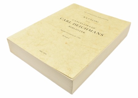 Katalog over cancelliraad Carl Deichmans bibliotek.  Bind I.
