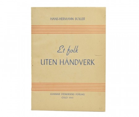 Hans-Hermann Boller: Et folk uten håndverk.