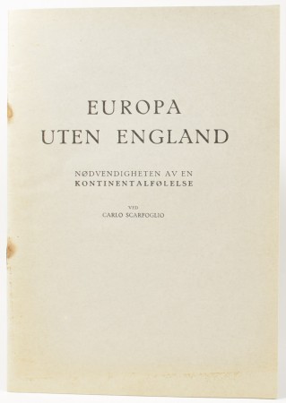Carlo Scarfoglio:  Europa uten England. 