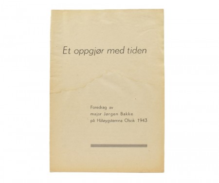 Jørgen Bakke: Et oppgjør med tiden.  