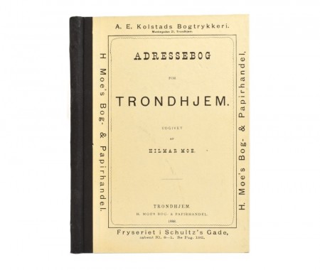Hilmar Moe: Adressebog for Trondhjem.  Faksimileutgave. [1963]