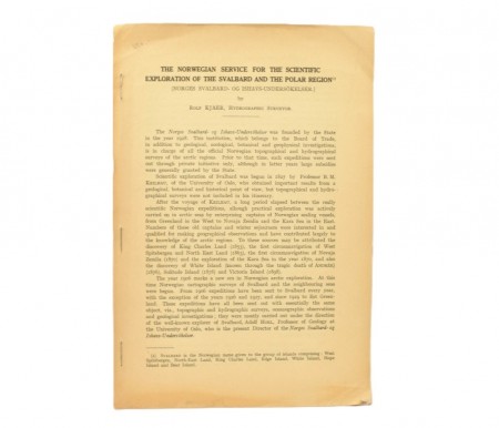 Rolf Kjaer: The Norwegian Service for Scientific Exploration of...