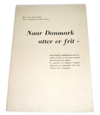 Naar Danmark atter er frit. 