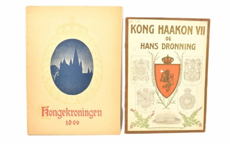 Kongekroningen 1906 + Kong Haakon VII og hans Dronning. 