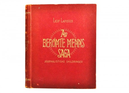 Leif Lapidus: Av berømte menns saga. 