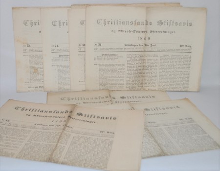 Christianssands Adresse-Contors Efterretninger.
