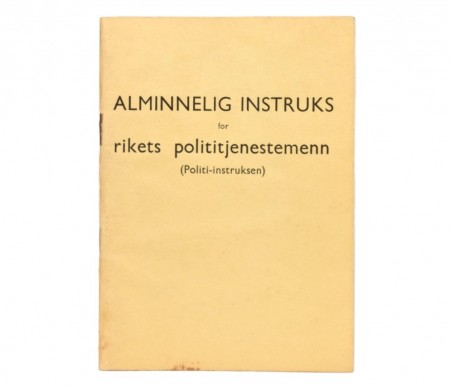 Alminelig instruks for rikets polititjenestemenn.