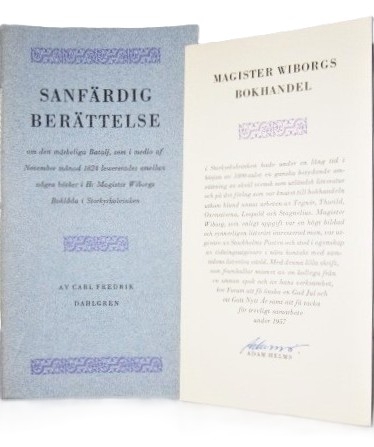 Sanfärdig berättelse om den märkeliga Batalj... Signert