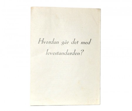 Hvordan går det med levestandaren?