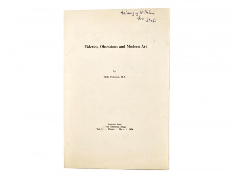  Eidetics, Obsessions and Modern Art. Signert 