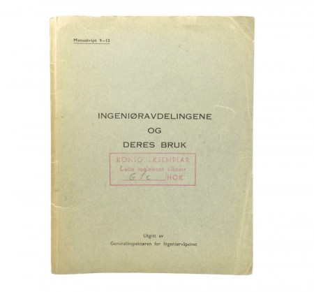 Ingeniøravdelingene og deres bruk.  