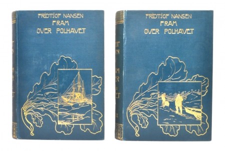 Fridtjof Nansen: Fram over polhavet. Bind I-II.