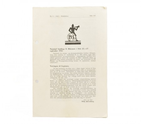 NS Meddelelser.  Nr. 9 - 1942 - Meddelelser. 