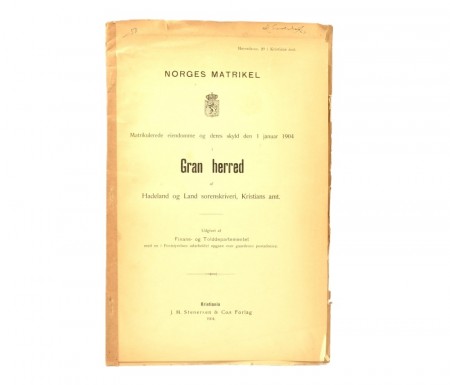 Norges matrikel.