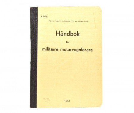 Håndbok for militære motorvognførere.