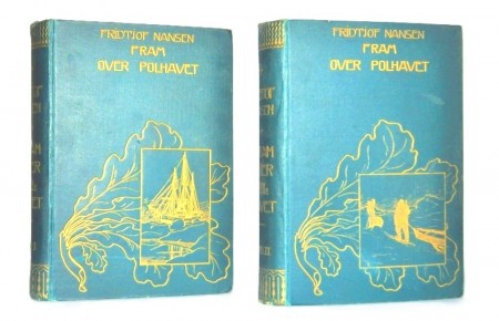 Fridtjof Nansen: Fram over polhavet. Bind I-II.